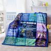 Dear Personalized Text Blanket Lightweight Customizable Blanket Soft Warm Cozy Versatile for Nap Seaside Home Decor Chair Four Seasons Multipurpose