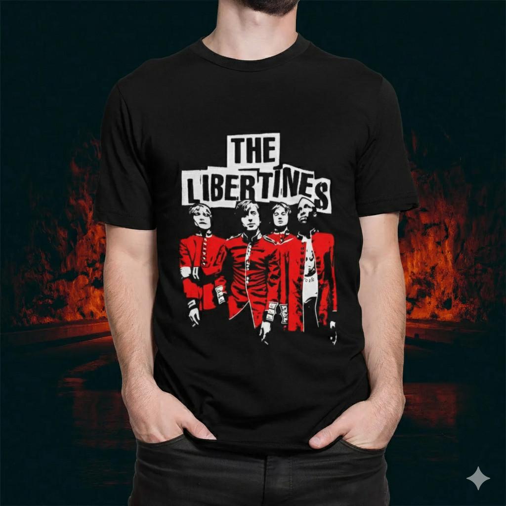 Maglietta Vintage The Libertines Band Grafica Indie Rock Unisex - S605