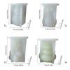 Face-less Old Man Snowman Candle Silicone Mold Diy Christmas Tree Handmade Ornaments Dripping Plaster Decoration Mold