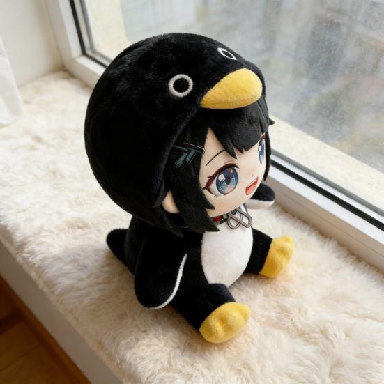 Squeaky Penguin Plush Toy with Soft PP Cotton Cuddle Buddy for Kids Adults Birthday Gift Bedroom Decor Adorable Stuffed Animal for Home Office Travel