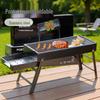 Portable Folding Outdoor BBQ Grill and Tool Set for Camping and Parties