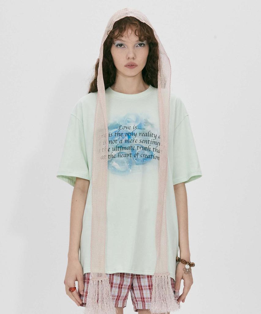 SCULPTOR Cheesy Words Tee Pale Mint