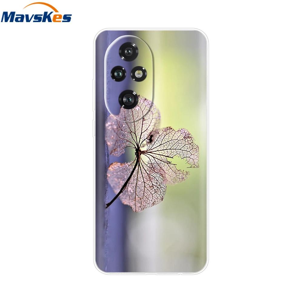 Para Honor 200 Capa Desenho Animado Adorável Silicone TPU Macio Capas de Telefone para Para Honor 200 Pro Honor200 Lite Transparente Capas Honor200