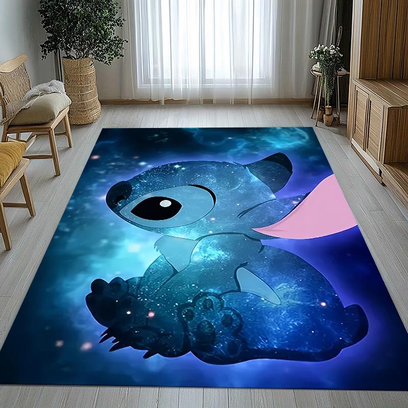 Cartoon S-Stich Kawaii Wohnzimmer Rutschfester Bereichsteppich Weicher Teppich für Schlafzimmer Kinderzimmer Spielzimmer Sofa, Heimdekoration Fußmatte Geschenk