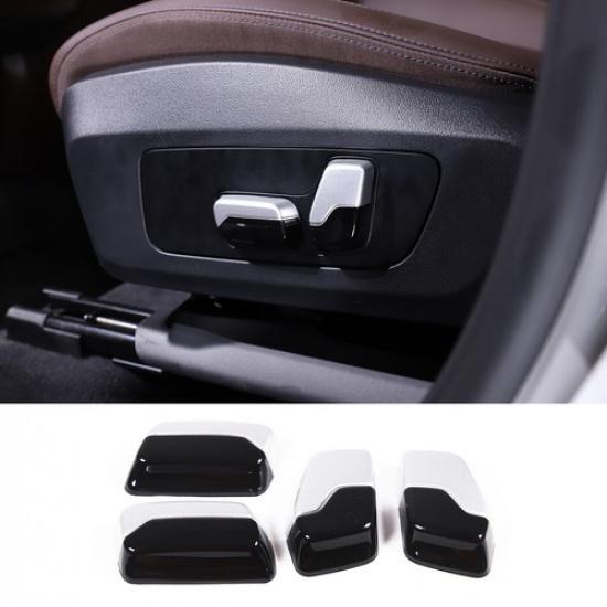 Glossy Black ABS Seat Adjustment Button Cover Trim For BMW 5 Series -2024