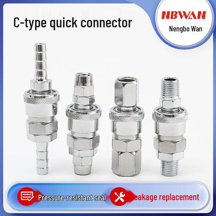 Pneumatic C-Type Quick Connector for Air Hose and Compressor Accessories