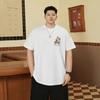 Cartoon Printed Loose Men's Fashion Simple Short Sleeve Top Cotton Comfortable Lightweight Short Sleeve T-Shirt