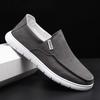 Mocassins à enfiler pour hommes, chaussures en toile légères et respirantes, baskets pour hommes, printemps et été