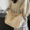 Sacs Hobos en Nylon Sacs Bandoulière Solide Décontracté Fermeture Éclair Sacs pour Femmes 2025 Mode Grande Capacité Couleur Unie Sacs Cabas à Épaule
