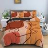 Pillowcase Single King Home Textile with 3D Abstract Bedding Set Human Faces Texture Duvet Cover Bedroom Comforter Covers Tool