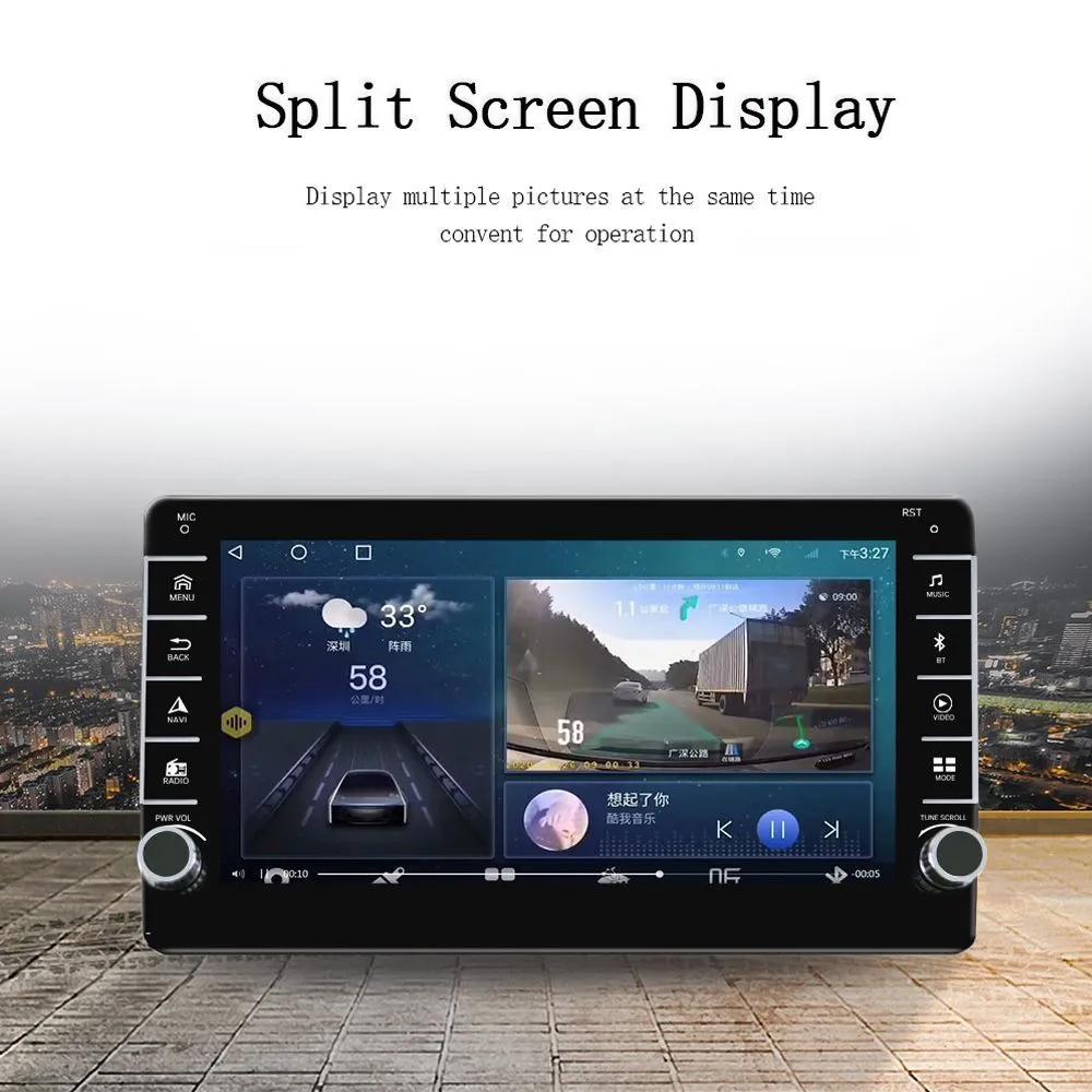 WIFI Android 2 Din Autoradio Car Radio Multimedia Player For Honda CRV CR-V 2006-2011 With Button Knob Carplay GPS 2+32GB