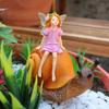 Snails Flower Fairy Statue Resin Figurine Ornament,Garden Sculpture For Outdoor Garden Yard Lawn Home Decor