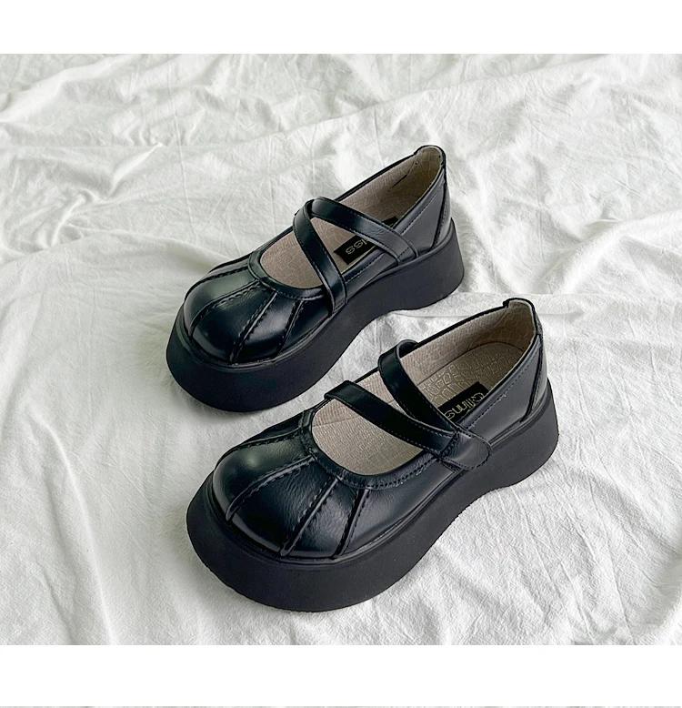 Fashion Women Flats Mary Jane Shoes Autumn Cozy Shallow Lolita Loafers Shoes New 2024 Trend Fashion Dress Casual Walking Femme Zapatos