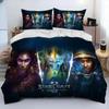 HD Print Game StarCraft Comforter Bedding Set Duvet Cover Bed Set Quilt Cover Pillowcase King Queen Size Home Textiles