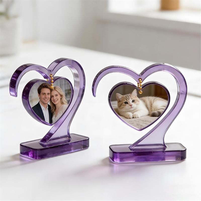 Photo Frame Resin Molds Heart Shape Silicone Mold for Epoxy Resin,DIY Picture Frame Display Mold for Resin Casting