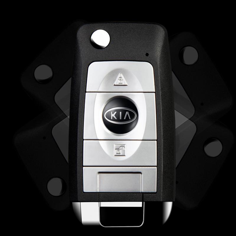 2/5/10pcs 14mm Car Key Chain Emblem Stickers For KIA Sportage Ceed Sorento Cerato Optima Picanto Rio Soul Niro Sonic Accessories