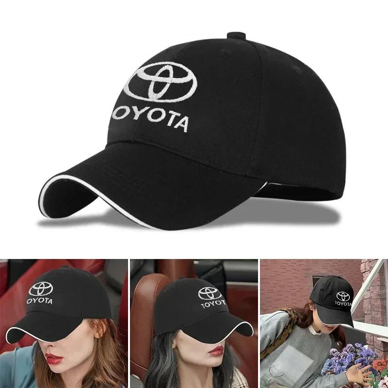 Men Women Baseball Cap Car Logo Summer Sports Hat for Toyota Trd Corolla Yaris Chr Auris RAV4 Land Cruiser Camry Highlander