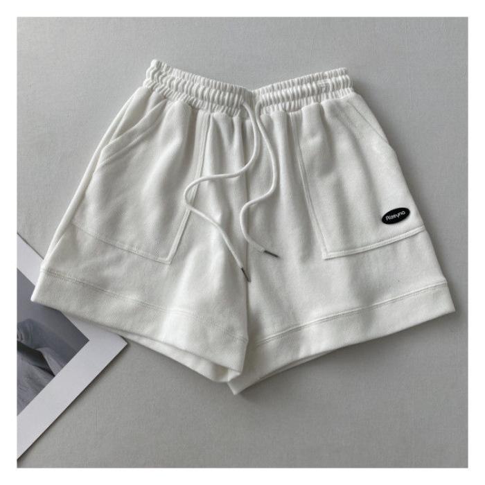 High-Waisted Korean-Style Slimming Casual A-Line Sports Shorts for Women