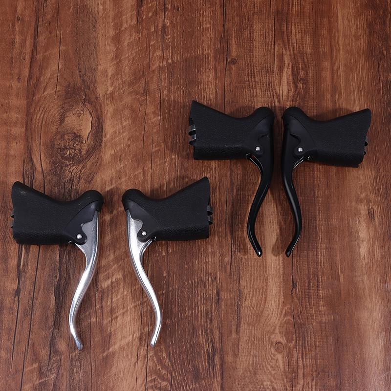 Bicycle Brake Handle Road Bike Anti-Slip Aluminum Front Rear Brake Levers Drop Bar Bicycle Brake Lever Handlebar Brake