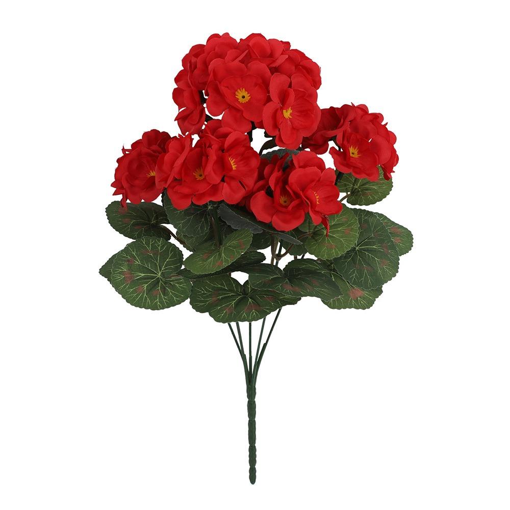 Multicolor Begonia Artificial Flower Silk Petals Faux Flower Creative Floral Arrangement Wedding