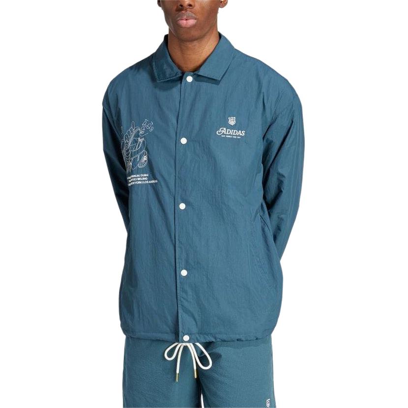 Adidas Originals Leisure Coach Jacket Jackets & Coats Men's Blue IS2949