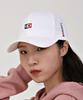 White B Mighty Symbol Embroidered Ball Cap