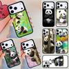 Panda Animal Cute Bear Phone Case For iPhone 17 Air 14 15 13 12 Max Cover For Apple 16e 11 Pro Max Plus Coque