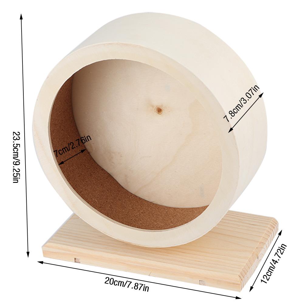 Hamster Small Pets Wooden House Funny Wheel Running Rest   Playing Exercise Toy(S)