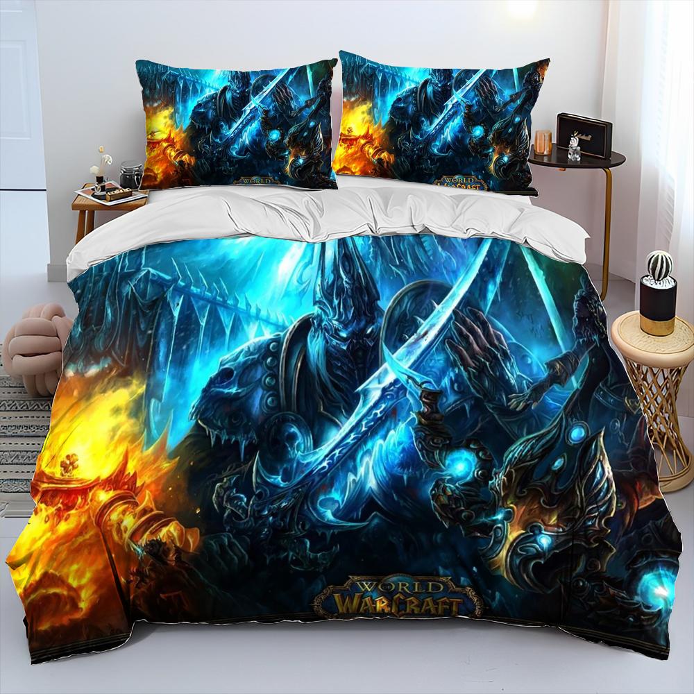 World of Warcraft, WOW, Mängija Mängija Tekikott Voodipesu Komplekt, Tekikoti Kate Voodi Komplekt Tekikoti Kate Padjapüür, Kuninga Suuruse Kuninganna Suuruse Voodipesu Komplekt