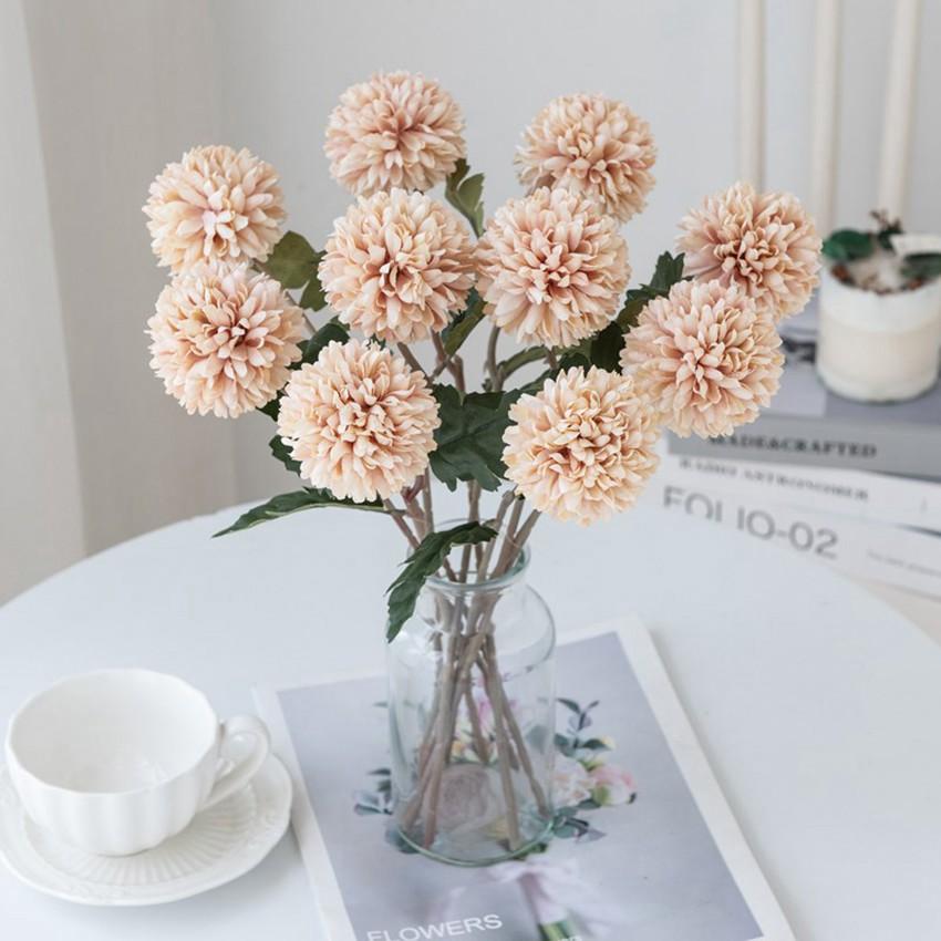 Hot Sale Artificial Flowers Silk Ball Chrysanthemum Wedding Bridal Bouquets Home Garden Wall Festival Decoration DIY Gift Party