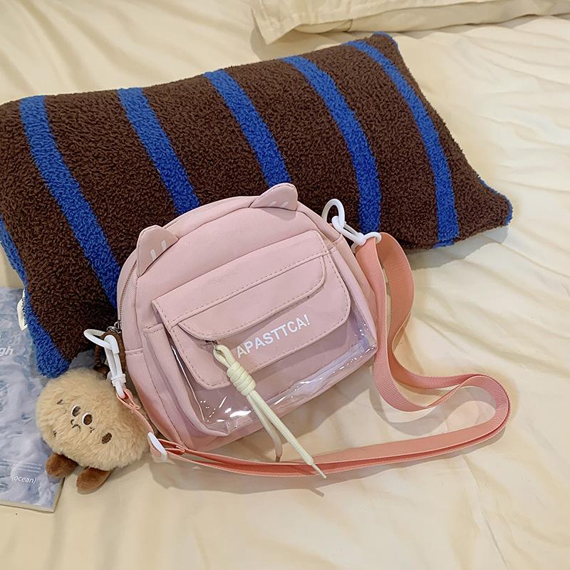 Spring and Summer Lightweight Messenger Bag High Value Small Square Bag Student Letter Casual Shoulder Bag Mobile Phone Change Bag Tide
