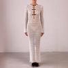 Hollow Slit Long Skirt Beach Blouse Bohemian Dress Long Floor-length Fishtail Evening Dress