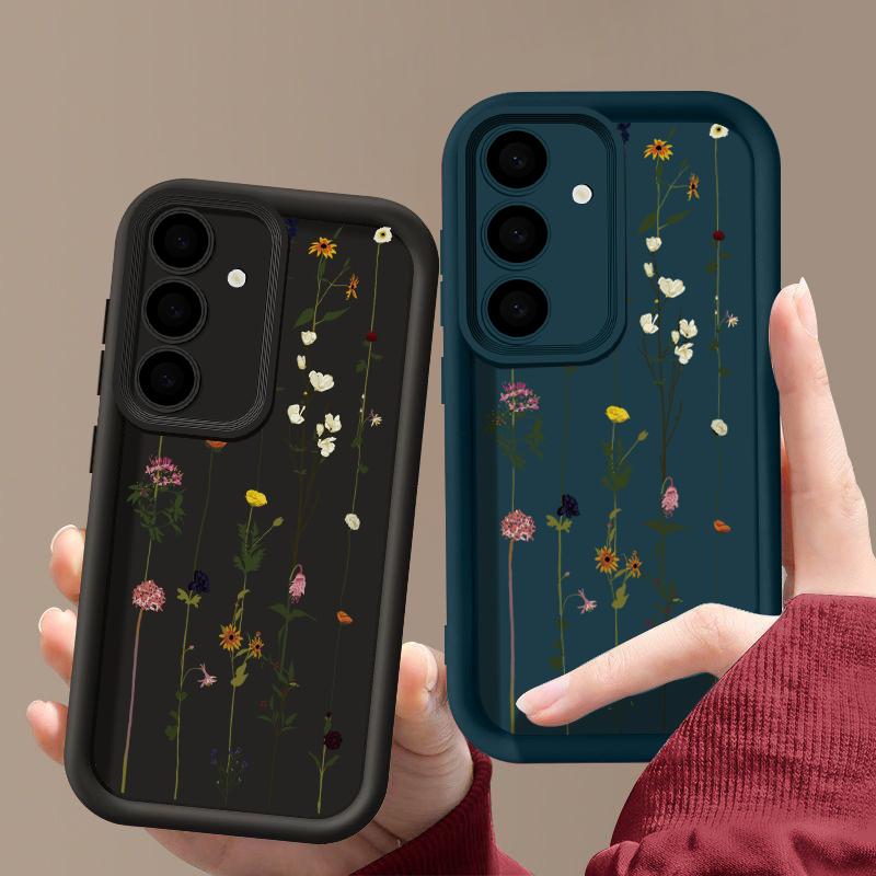 Moderne Blume Muster Weiche Handyhülle Für Samsung S25 S24 FE S23 Ultra S22 S21 Plus A55 A35 A54 A34 A15 A14 A17 A37 A57 S26 Silikon Stoßfeste Hülle