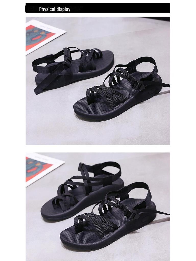 Women's Outdoor Flat Sandals 2025: Large Size, Colorful Beach & Hiking Shoes