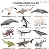 Ocean Crab Simulation Toy Set: Includes Hermit, Swimming, and Three-Spot Plastic Models