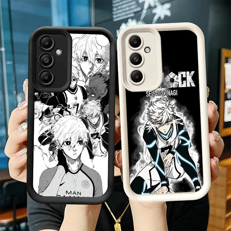 Handyhülle für Samsung Galaxy A17 A16 A15 A14 A13 Blau L-Lock Nagi Seishiro A56 A36 A26 A55 A35 A25 A54 A34 A24 A53 A33 A23 A07