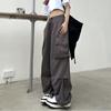 2023 Women Casual Joggers Tech Pants Solid Low Waist Pants Drawstring Wide Leg Baggy Trousers Y2k Streetwear Oversize Sweatpants