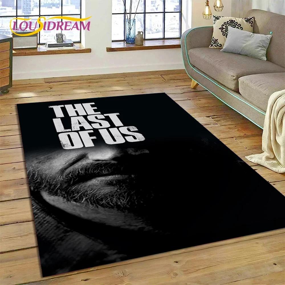 3D The Last of Us Horror Game TV Joel Pedro Carpet for Living Room Bedroom Home Decor,Non-slip Decoration for Sofa Doormat Gifts