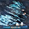 19cm Demon Slayer GK Anime Figure Tokitou Muichirou Battle Model Action Figure Statue Toys Doll Kids Gift
