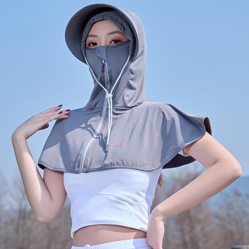 Ice Silk Face Protection Sun Hat Breathable Protective Shawl Hat New Protection Clothes For Women