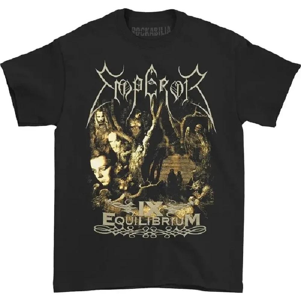 1991Emperor Band Norwegian Black Metal Rock Dark Style American Retro Men's Cotton Breathable Summer Casual Short Sleeve T-Shirt2
