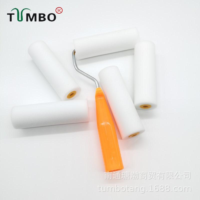 4" High-Density Polyester Sponge Roller Brush for Water-Based Latex Paints