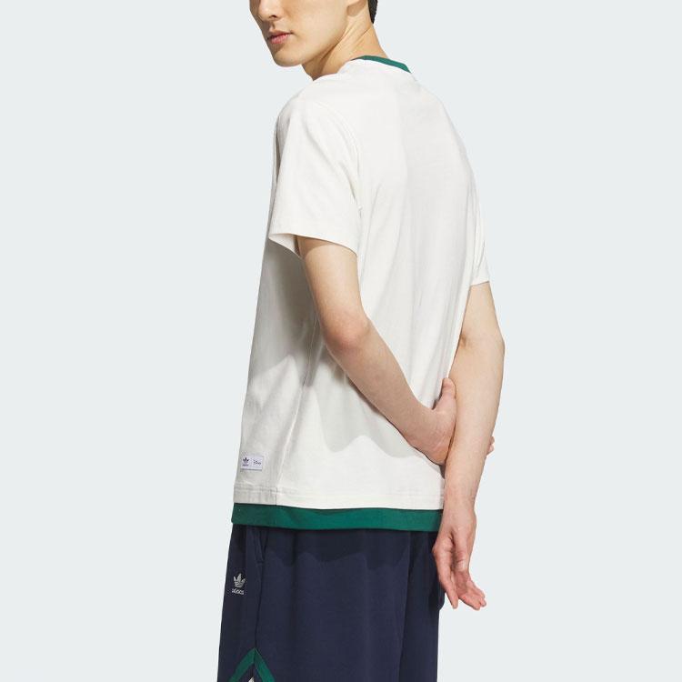 adidas Originals X דיסני דמבו חולצת ספורט עם הדפס לוגו מצויר, חולצות יוניסקס, לבן, IN1071