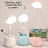 New LED Eye Protection Desk Lamp USB Bedside Lamp Charging Student Study Dormitory Reading Lamp Bedroom Night Light Gift
