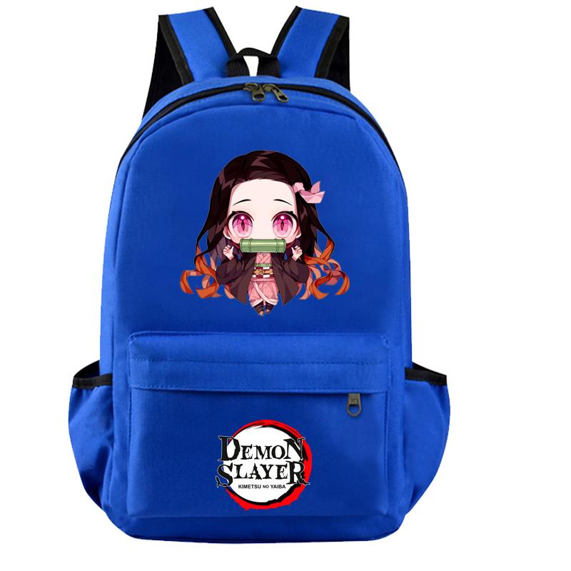 Mochila Anime Demon Slayer para meninos e meninas, mochila escolar infantil de volta às aulas, mochila Kawaii Goku Bulma, bolsas leves