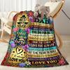 Love Dad Always Blanket Soft Warm Cozy Suitable for Chair Office Couch for All Occasions Playful Design Gift for Travel Home Birthdays