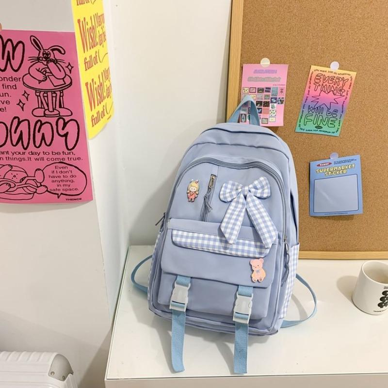 Mochila de Ombro Grande Capacidade para Aluna Fofa do Ensino Fundamental