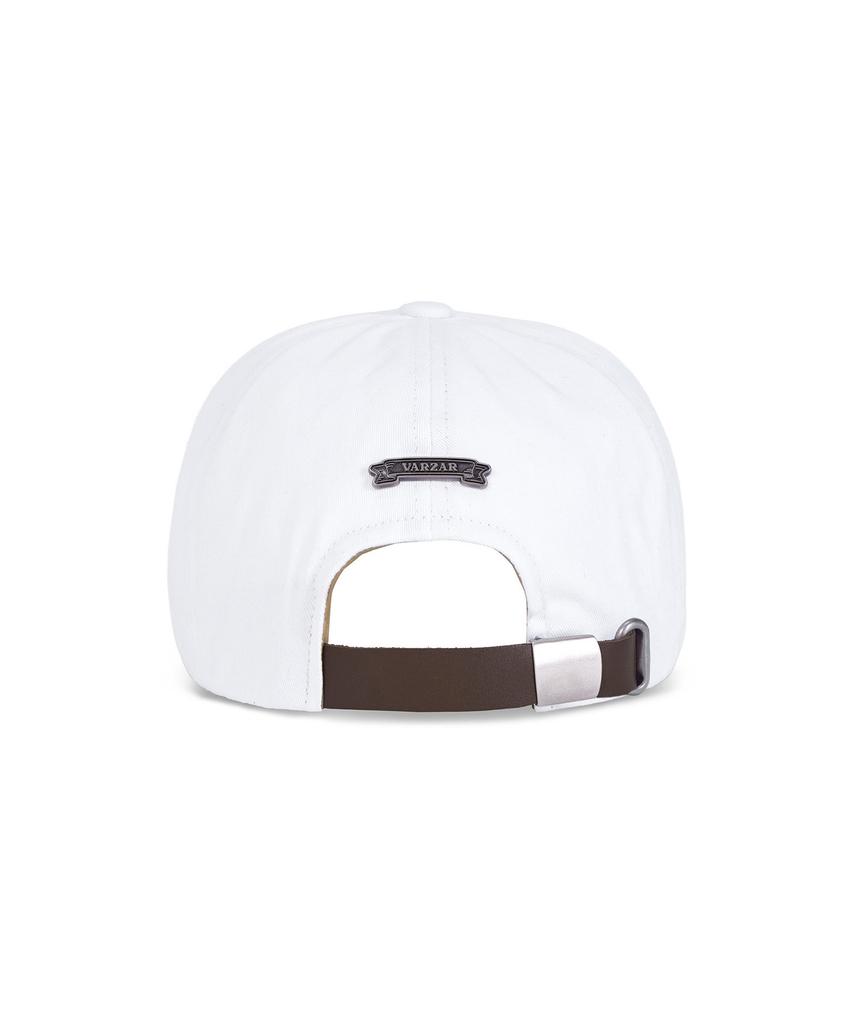 Bajal Leaf Vz Monogram 5-Panel Ball Cap White