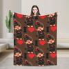 M-Monchhichis Cartoon Blankets  Decorative Flannel Bedding Throws For Couch Chair Warm Soft Customized Quality Bedspread Gift