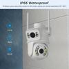 ICSEE 8MP 4K Dual Lens WIFI PTZ IP Security  Camera Real Time Dual Screen Ai Auto Tracking Body Detection Outdoor Waterproof CCTV Video Surveillance